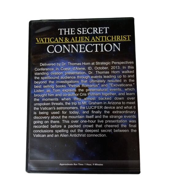 Secret Vatican Alien Antichrist Connection DVD Petrus Romanus Lucifer Tom Horn - Picture 3 of 7